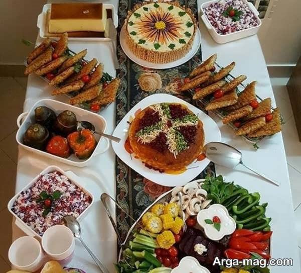 ایده های زیبا تزیین غذای ایرانی