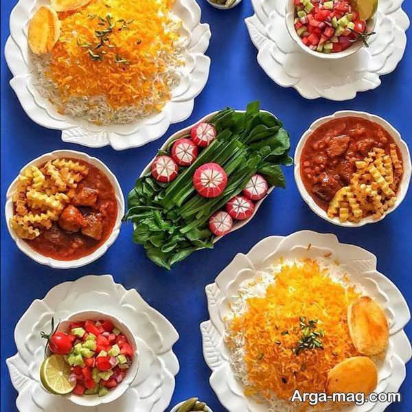 سبک های مختلف تزیین غذای ایرانی 1403