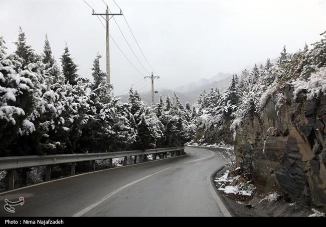 بارش برف در مشهد