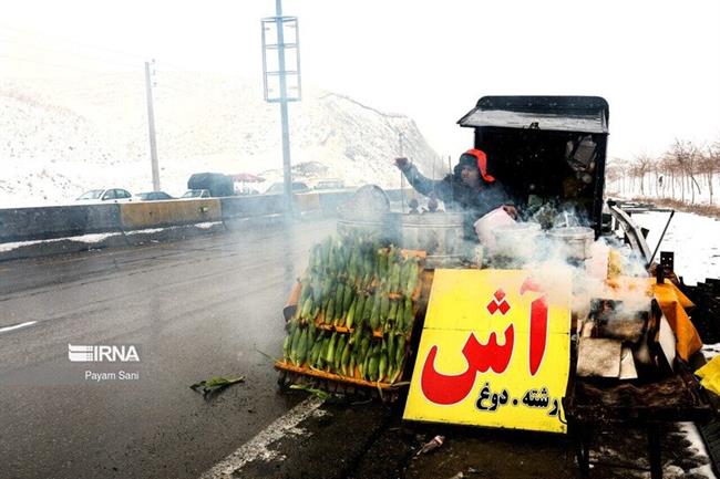 بارش برف در تهران