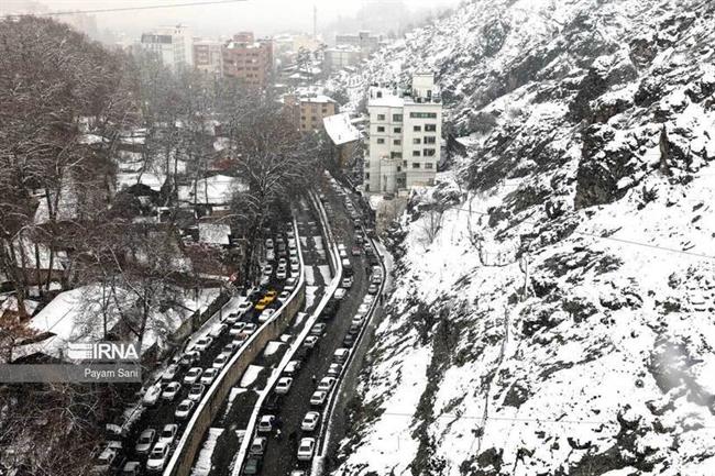 بارش برف در تهران