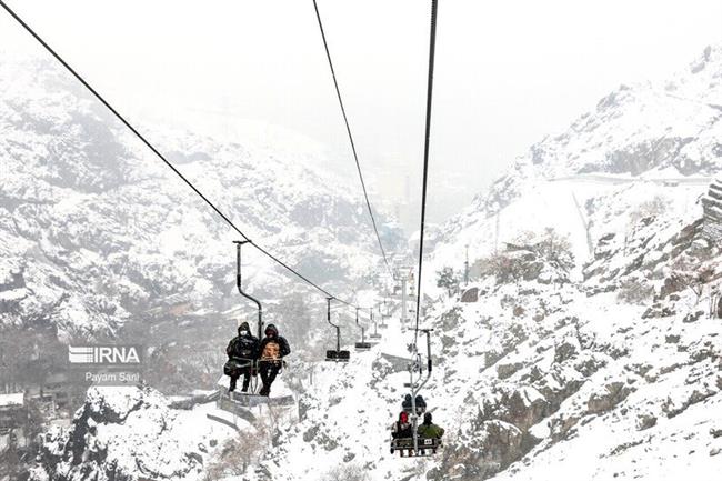 بارش برف در تهران