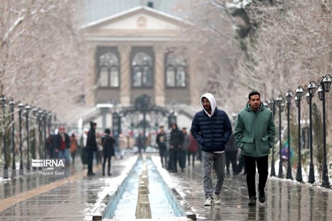 بارش برف در تهران