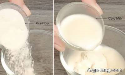طرز تهیه ماسک شیر و آرد برنج 