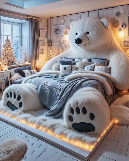 کدام یک از این اتاق‌های با تم خرس قطبی مورد علاقه شماست؟