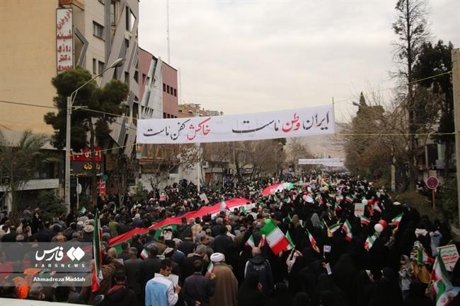 راهپیمایی 22 بهمن در ایران /شیراز