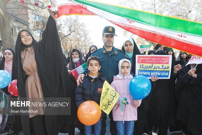 راهپیمایی 22 بهمن در همدان