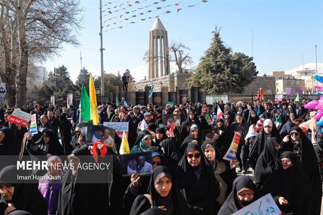 راهپیمایی 22 بهمن در همدان