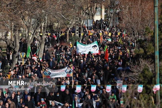 راهپیمایی 22 بهمن در همدان