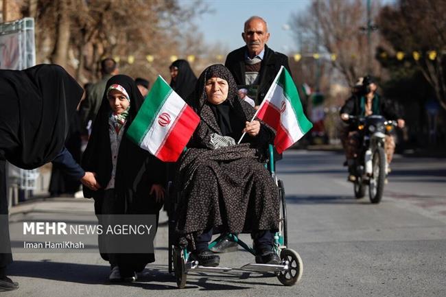 راهپیمایی 22 بهمن در همدان