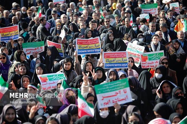 راهپیمایی 22 بهمن در همدان