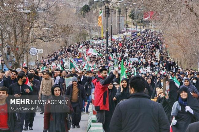 راهپیمایی 22 بهمن در خرم آباد