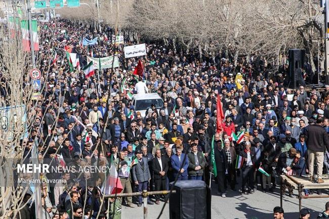  راهپیمایی 22 بهمن در بجنورد