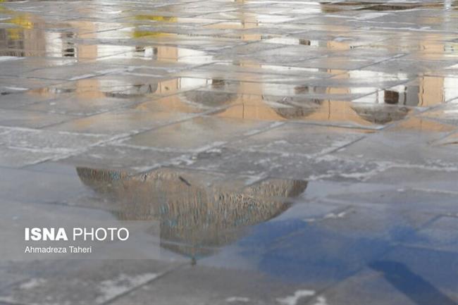 بارش باران زمستانی در اصفهان