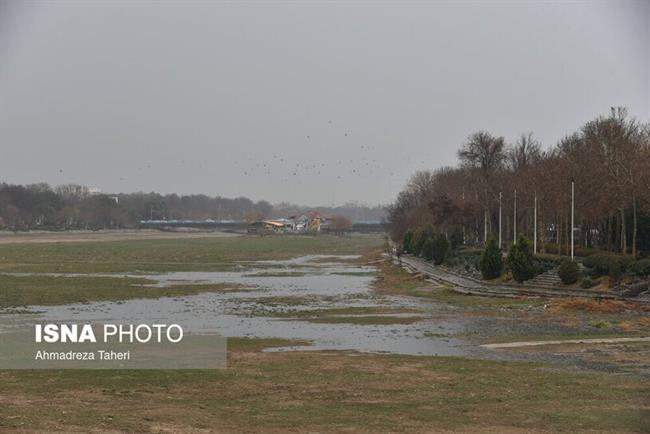 بارش باران زمستانی در اصفهان