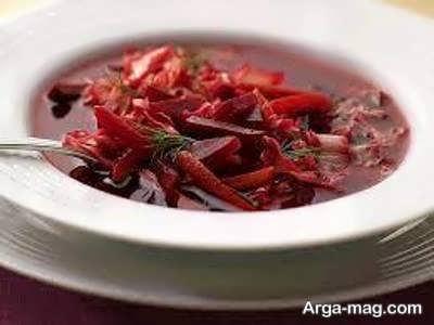 خوراک گوشت و چغندر روسیه 