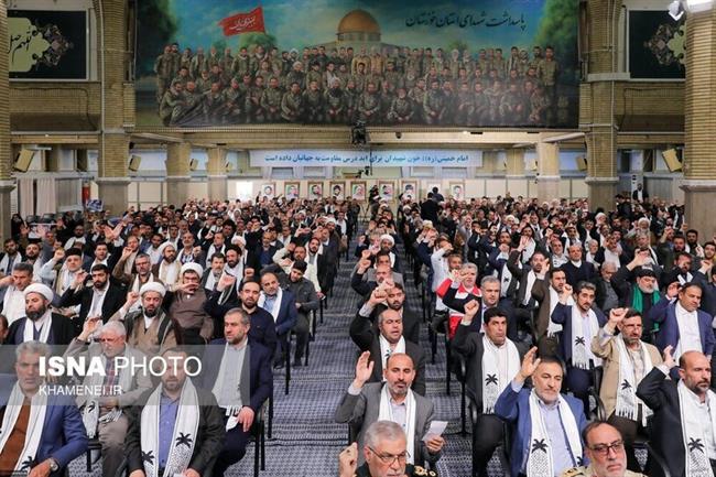 دیدار دست‌اندرکاران دومین کنگره 24 هزار شهید استان خوزستان با رهبر معظم انقلاب