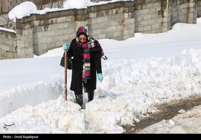 بارش برف در روستاهای اشکورات گیلان