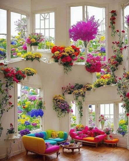 وقتی نزدیک عید می شه و خونه رو پر از گل و گلدون می کنید