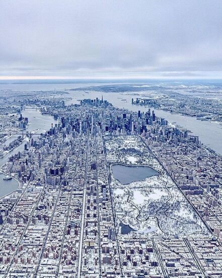 شهر نیویورک از نمای چشم پرنده