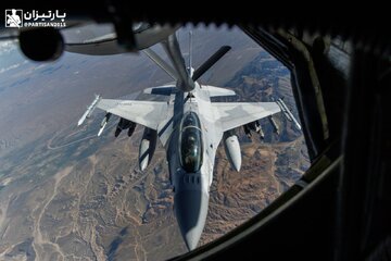 گزارش تصویری ؛ مانور حساس جنگنده اف‌-16 بحرین