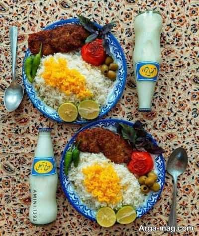 تزیین غذاهای سنتی ایرانی با ایده های زیبا