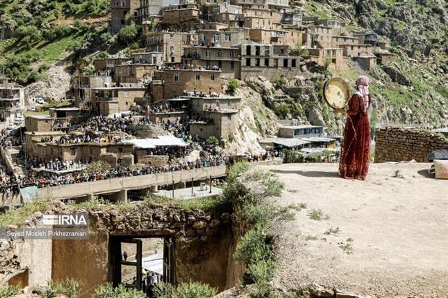  مراسم هزار دف در روستای گردشگری پالنگان کردستان