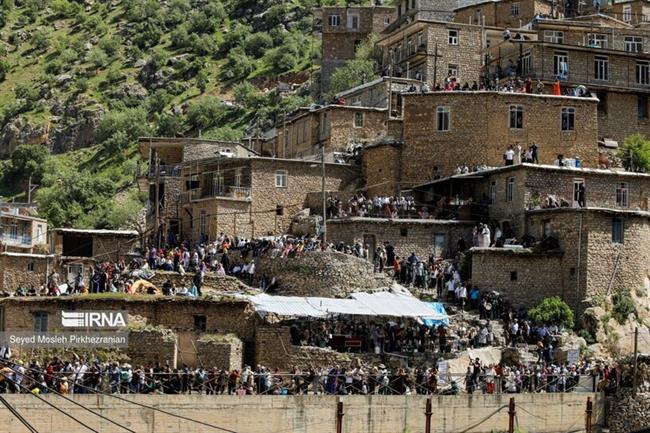  مراسم هزار دف در روستای گردشگری پالنگان کردستان