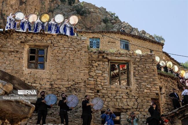  مراسم هزار دف در روستای گردشگری پالنگان کردستان