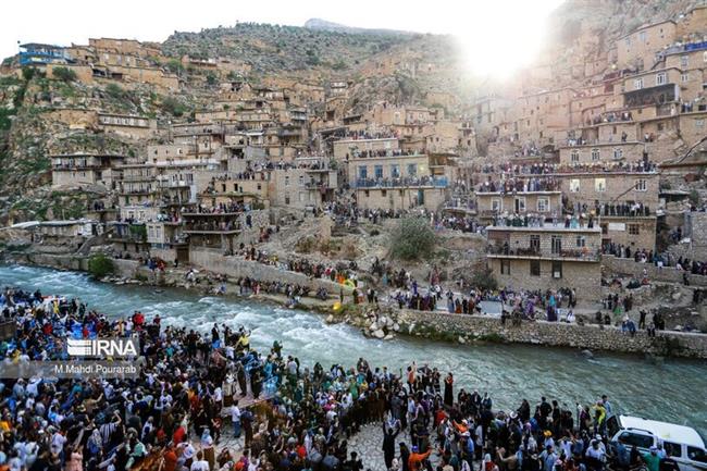  مراسم هزار دف در روستای گردشگری پالنگان کردستان