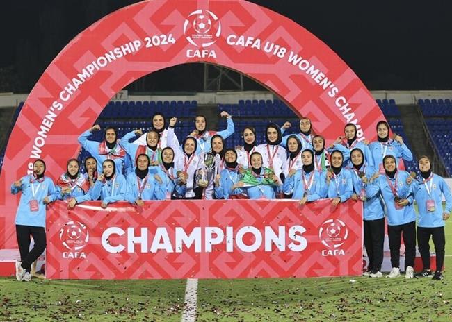 تصاویری از جشن قهرمانی تیم ملی دختران زیر 18 سال ایران در تورنمنت کافا