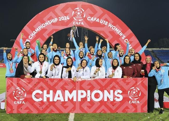 تصاویری از جشن قهرمانی تیم ملی دختران زیر 18 سال ایران در تورنمنت کافا
