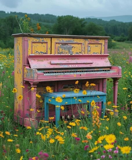 نقش هنر در حفظ محیط زیست: پیانوهای همرنگ طبیعت