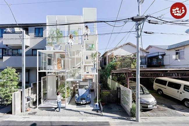  معماری عجیب و چشمگیر «بی‌پرده‌ترین» خانۀ جهان در ژاپن