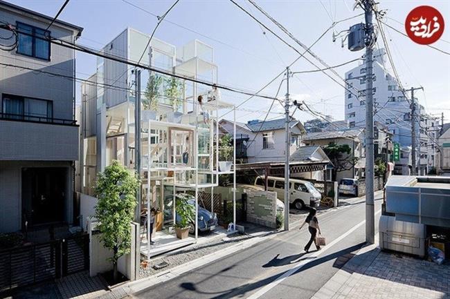  معماری عجیب و چشمگیر «بی‌پرده‌ترین» خانۀ جهان در ژاپن