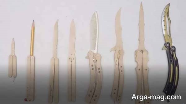 مدل های جدید هنر دستی به شکل چاقو