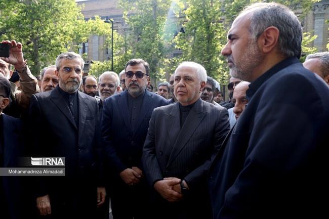 تشییع پیکر شهید «حسین امیرعبداللهیان» در میدان مشقِ تهران