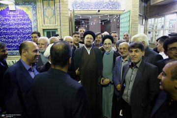عکس‌؛ محمد خاتمی و حسن خمینی در این مراسم ویژه