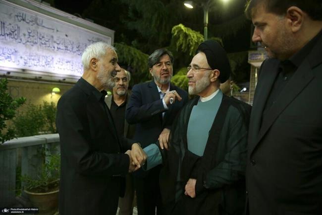 عکس‌؛ محمد خاتمی و حسن خمینی در این مراسم ویژه