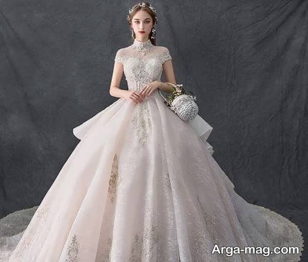 لباس عروس مروارید دوزی شده خاص