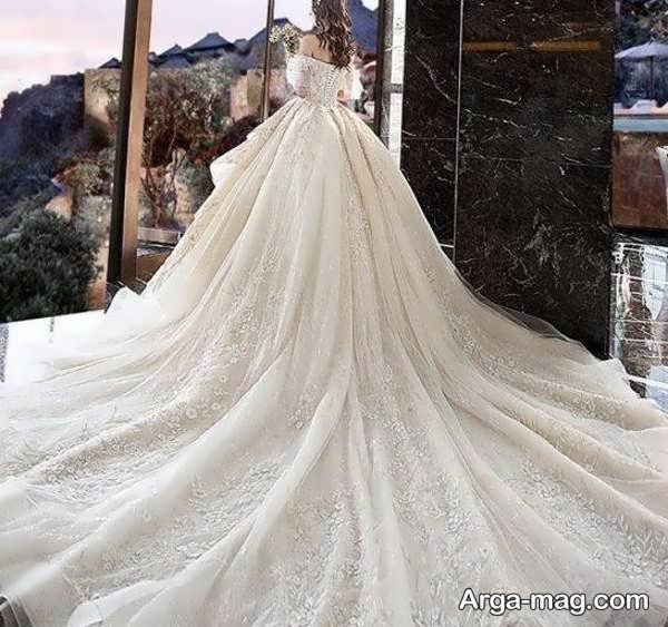 لباس عروس مرواریدی زیبا