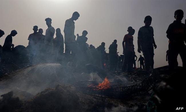 حمله اسرائیل به چادرهای آوارگان فلسطینی در رفح غزه