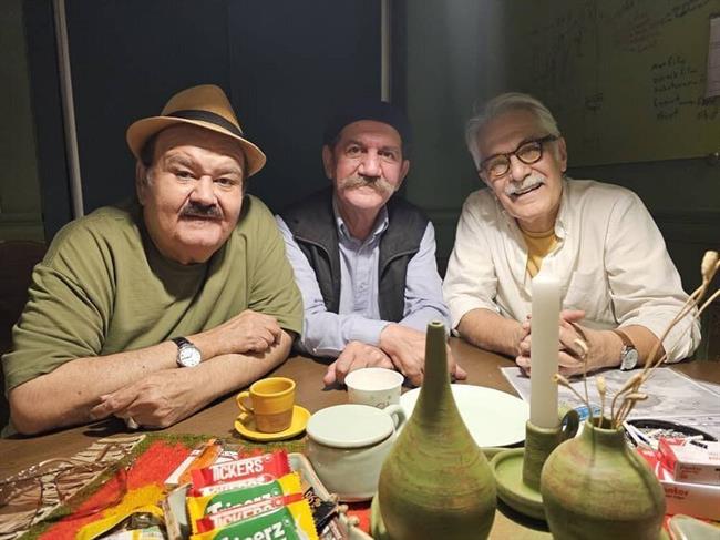 اکبر عبدی، حمید جبلی و محمود کلاری در یک قاب/ عکس
