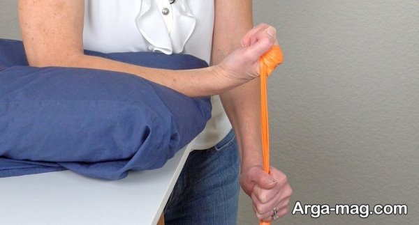 کش های لاستیکی برای تقویت مچ دست