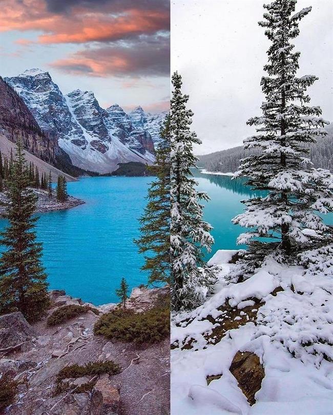 طبیعت بکر کانادا در تابستان و زمستان