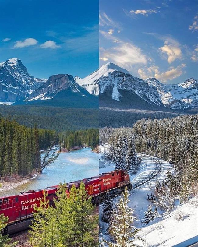 طبیعت بکر کانادا در تابستان و زمستان