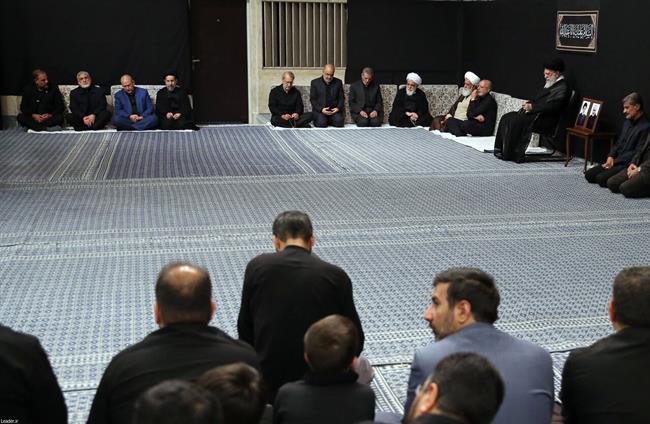 تصاویر مراسم شب عاشورا در حسینیه امام خمینی(ره)/ حسن خجسته، قالیباف و سردار قاآنی هم حضور داشتند