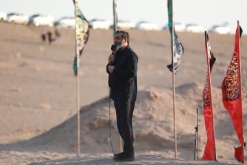 حضور نماینده رهبر معظم انقلاب در استان سمنان در آیین باشکوه عزاداری در صحرا