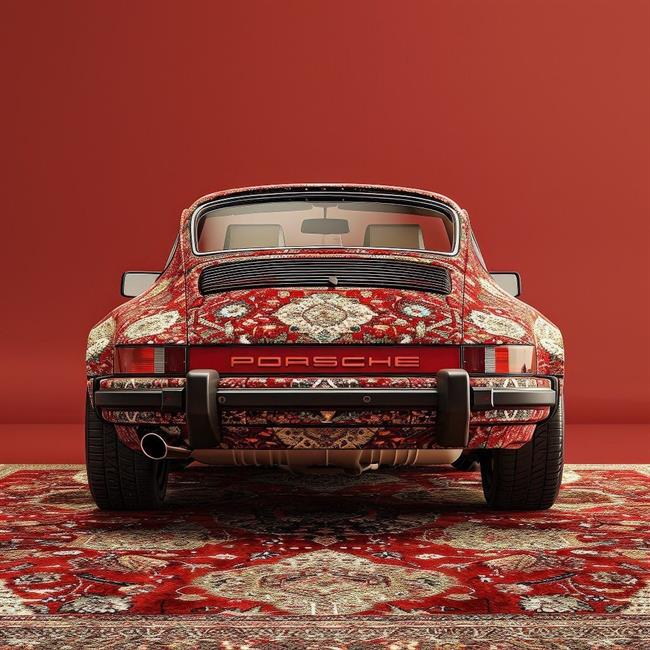 پورشه با طرح فرش ایرانی: تلفیقی از لوکس و اصالت