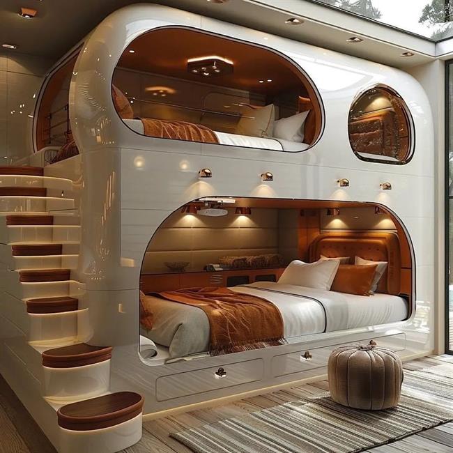 ایده‌های خلاقانه برای تختخواب‌های چند طبقه در خانه‌های کم‌متراژ